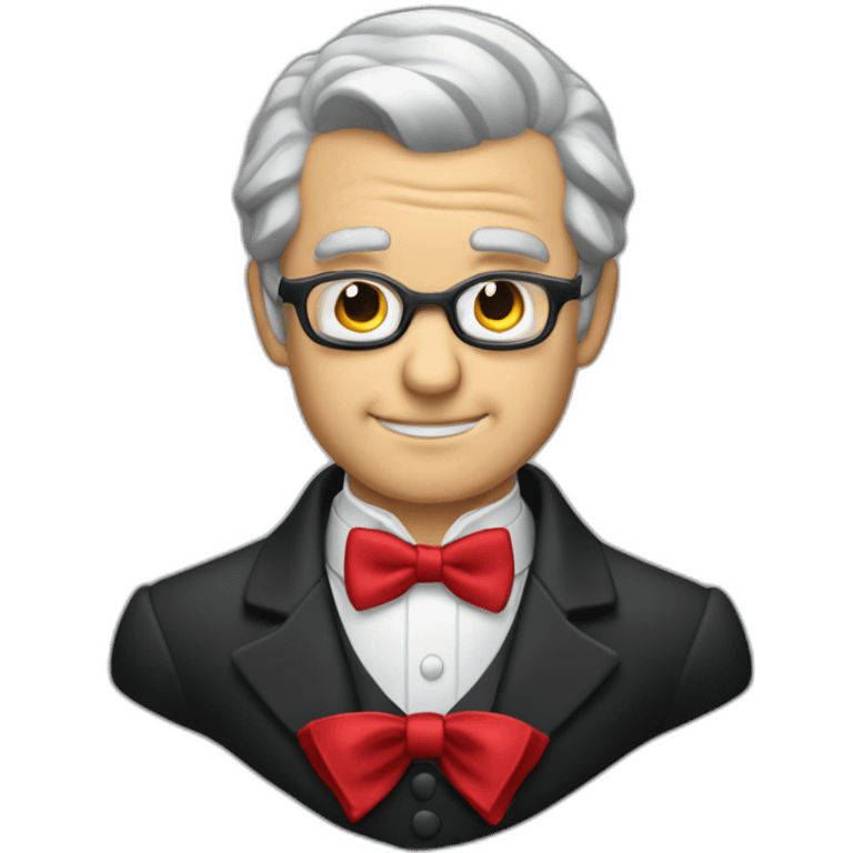 jenkins-a-gray-haired-skullet-butler-wearning-dinner-jacket-with-red-bow-tie-with-closed-eyes emoji