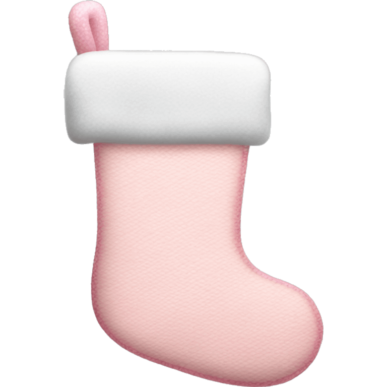  light pink Christmas stocking emoji