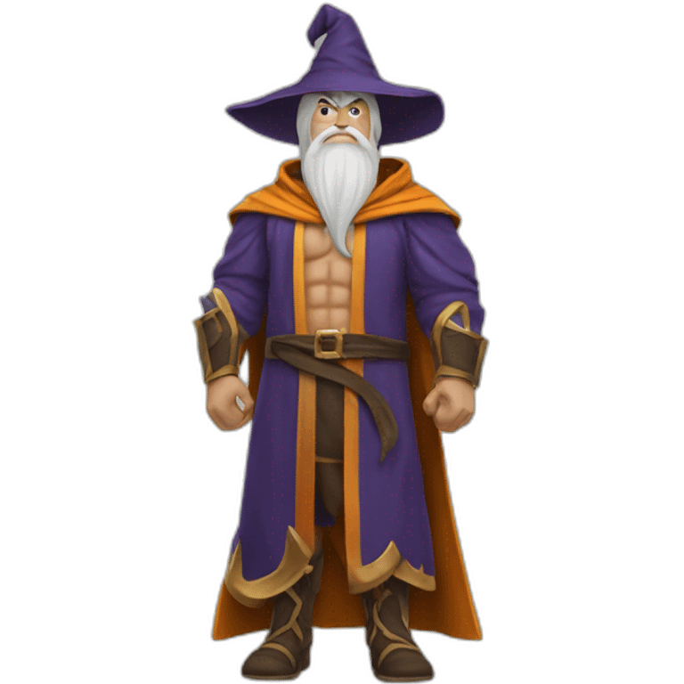 muscle-wizard-wearing-wizard-hat-and-robe emoji