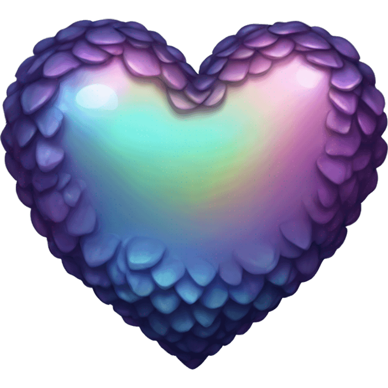 dark iridescent scale heart emoji