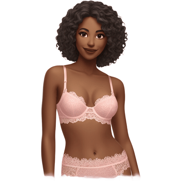 pink lace bra emoji