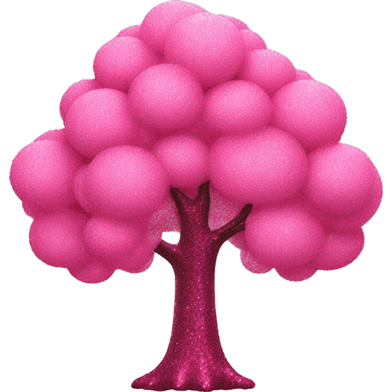 Pink Glitter Tree emoji