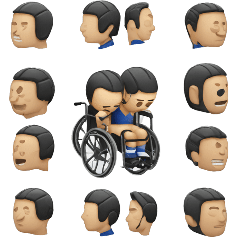 Wheelchair rugby emoji