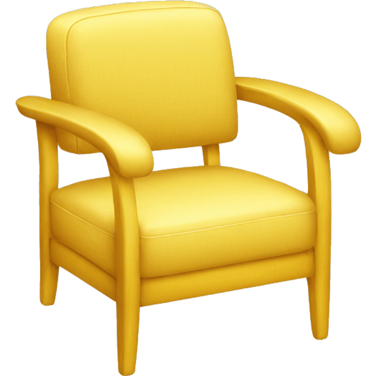 Yellow chair emoji