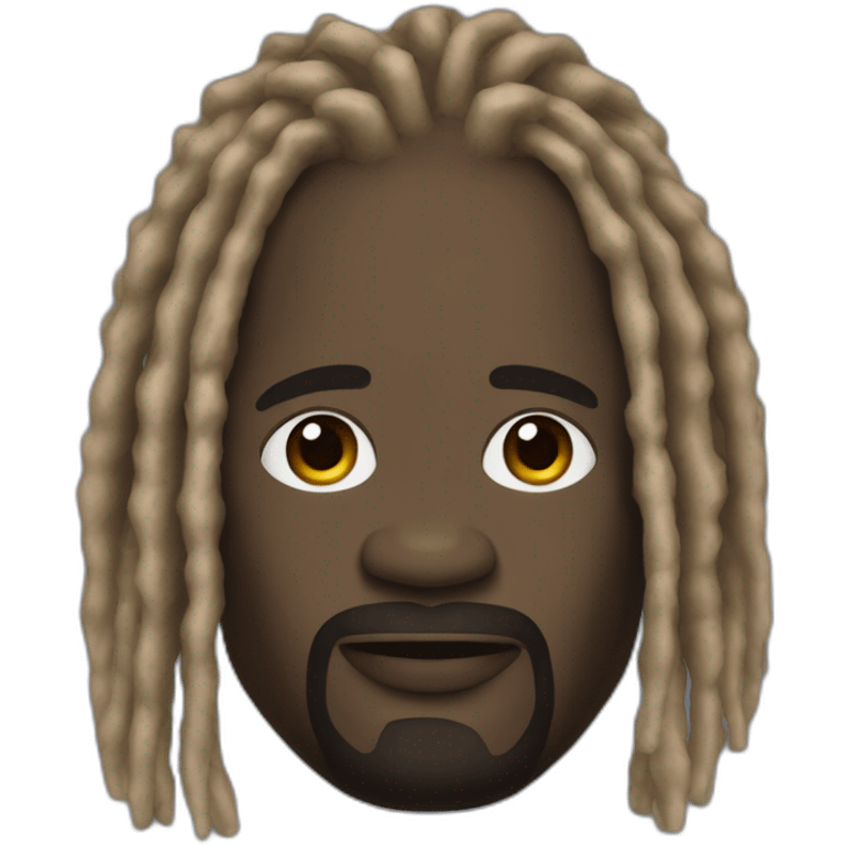 shaquille o'neal with dreadlocks emoji