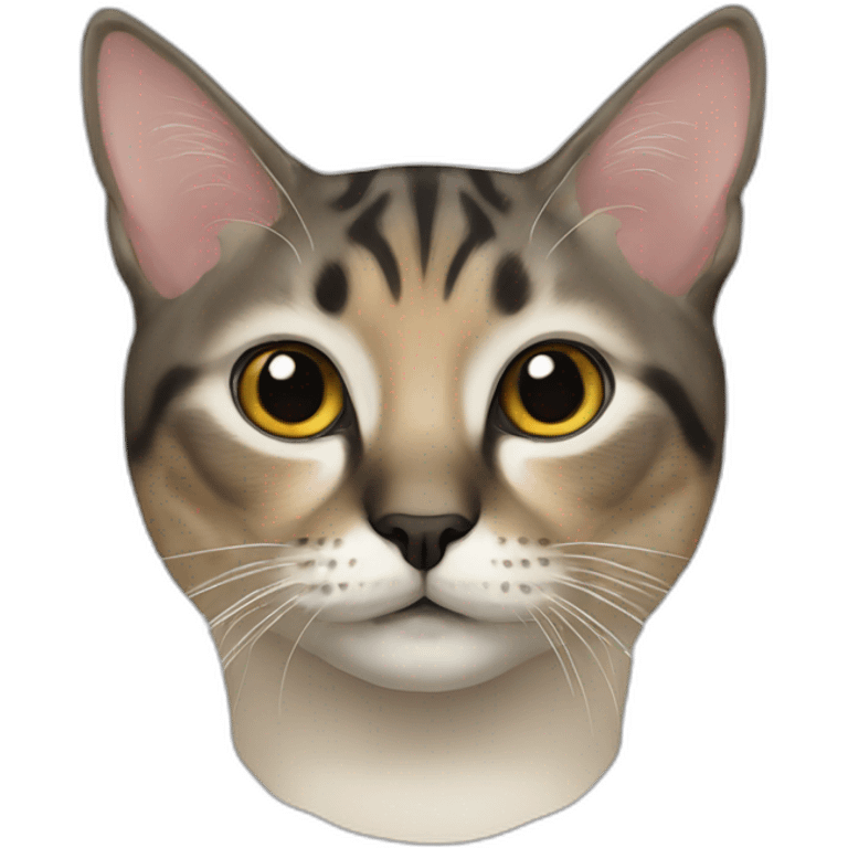 Siames cat with black nose emoji