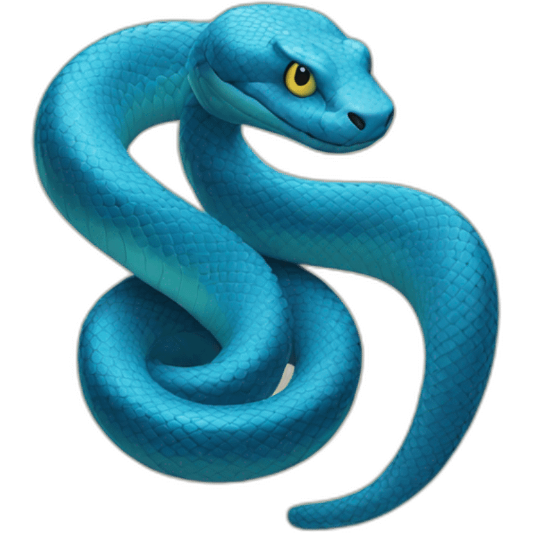 Blue Snake emoji