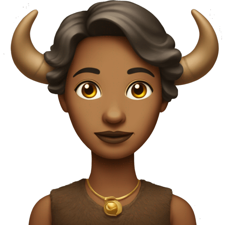 Anthropomorphic woman buffalo emoji