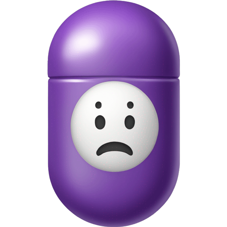 purple CAPSULE pill emoji