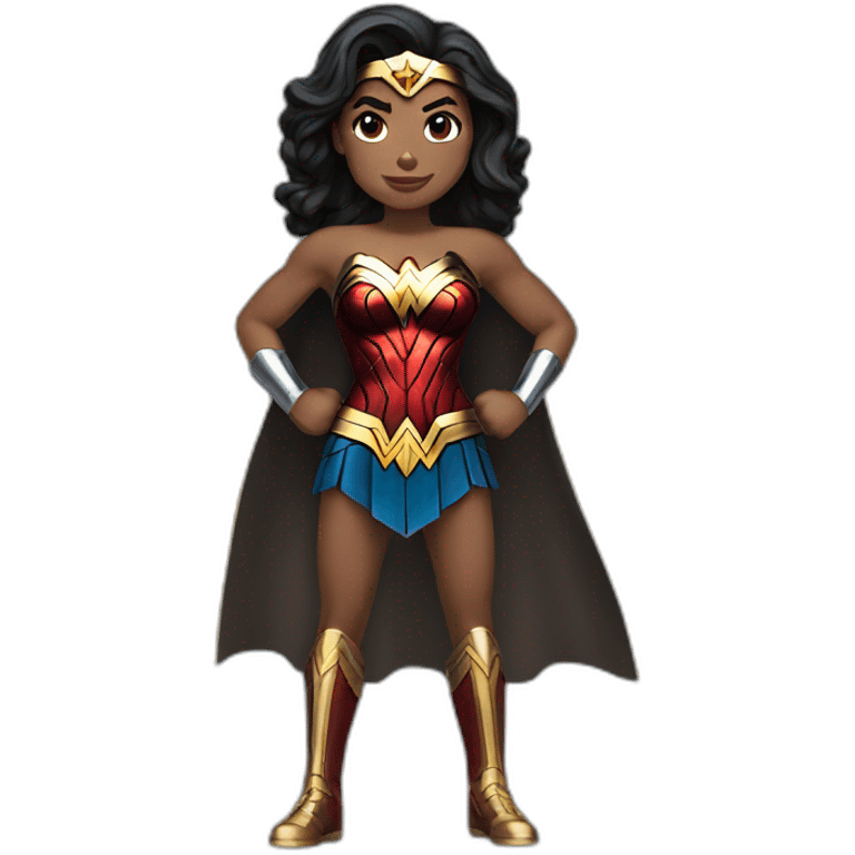 Wonder woman stands emoji