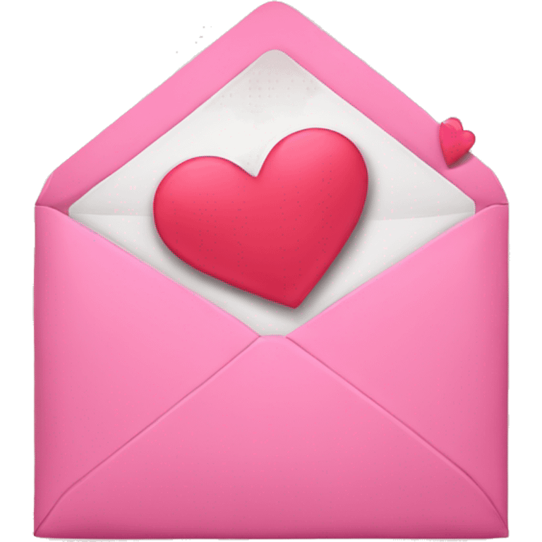 pink envelope with heart emoji