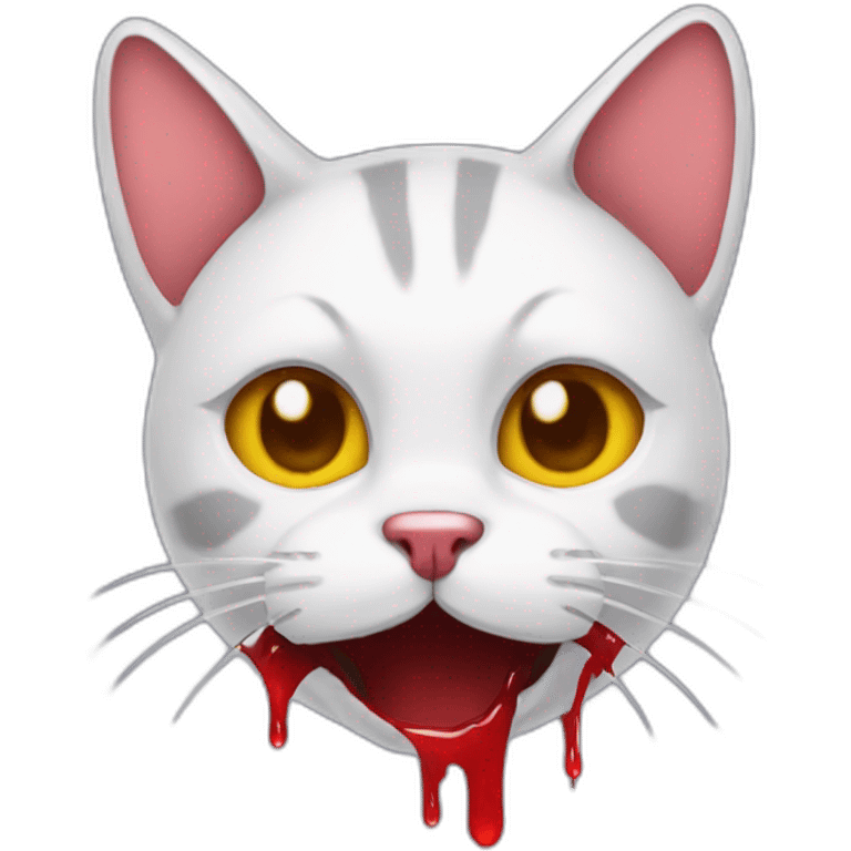 a bleeding cat emoji