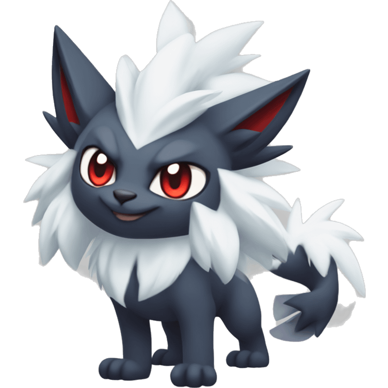 Edgy Cool Kawaii Litten-Absol-Zoroark-Pokémon Full Body emoji