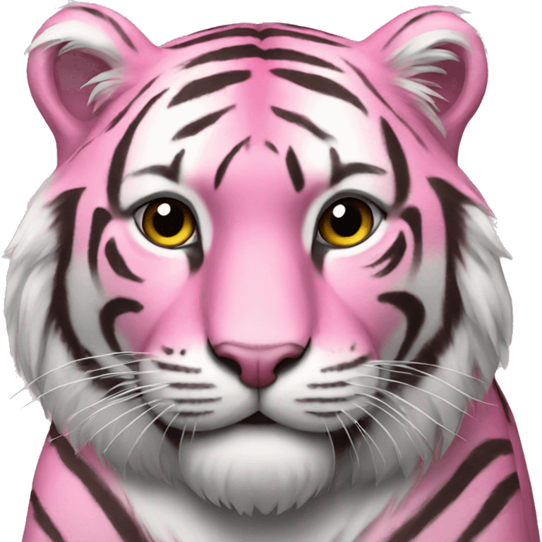 Pink tiger emoji