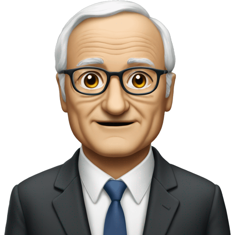 Albert Bandura in a suit emoji