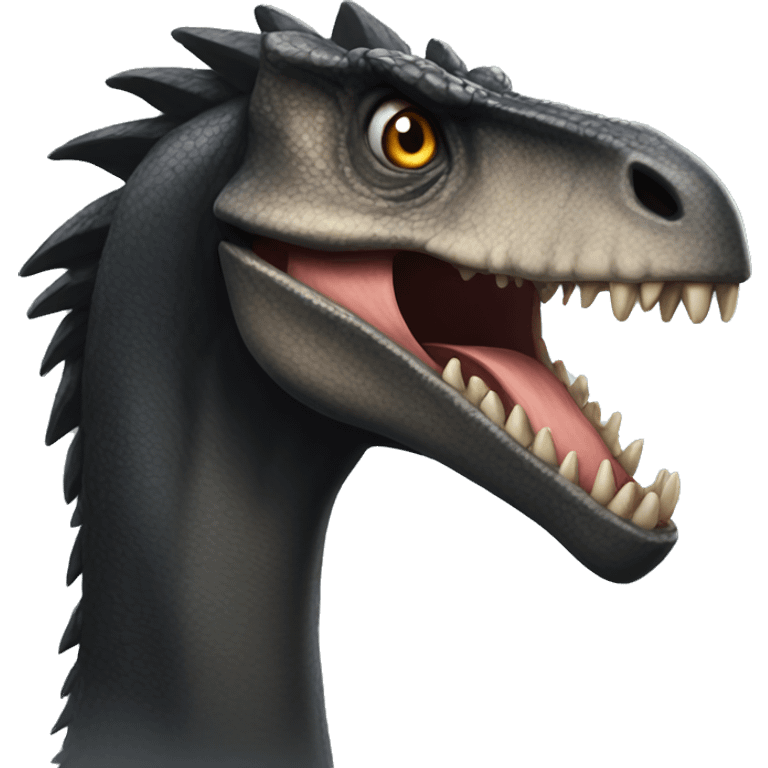 indoraptor with crown on its head emoji