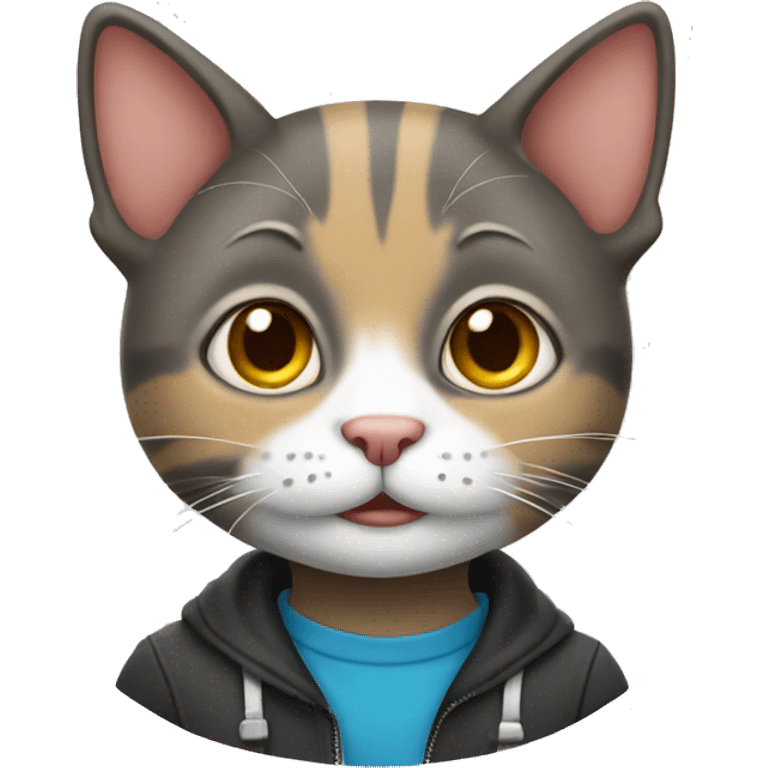 student cat emoji