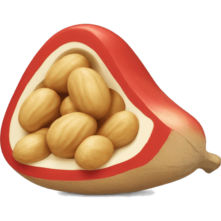 red peanut sup emoji