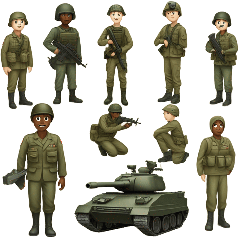 military emoji