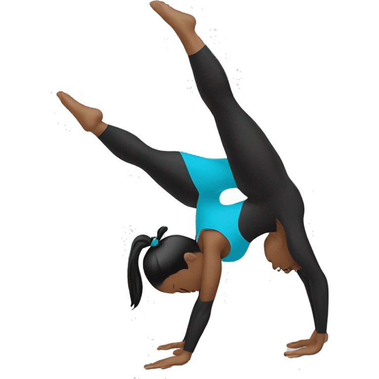 gymnastics handstand  emoji