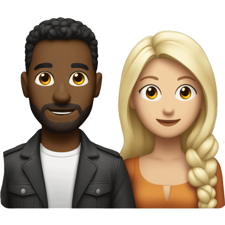 Man and woman in a Bryan Adam’s concert emoji