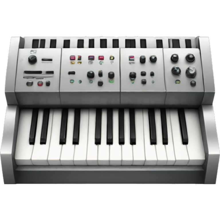 synth with a crown on the corner emoji