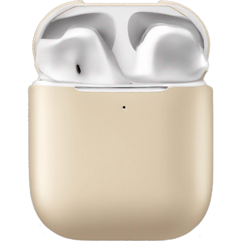 Chanel beige AirPods  emoji