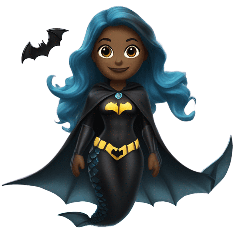 Batman mermaid emoji