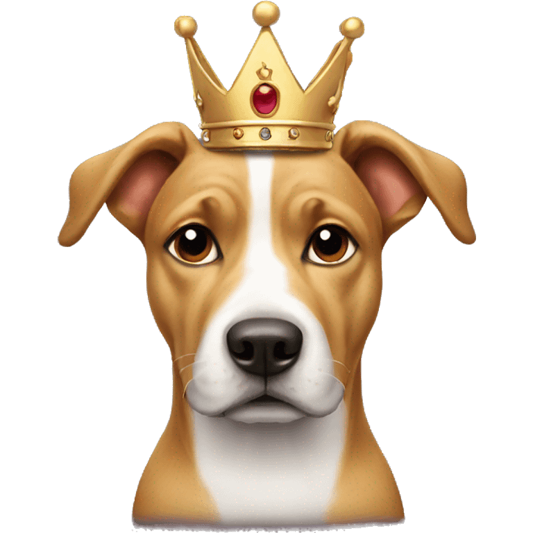 Dog with a crown emoji