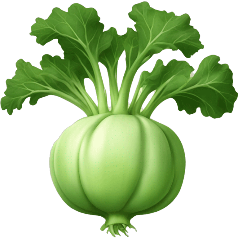 A single kohlrabi emoji