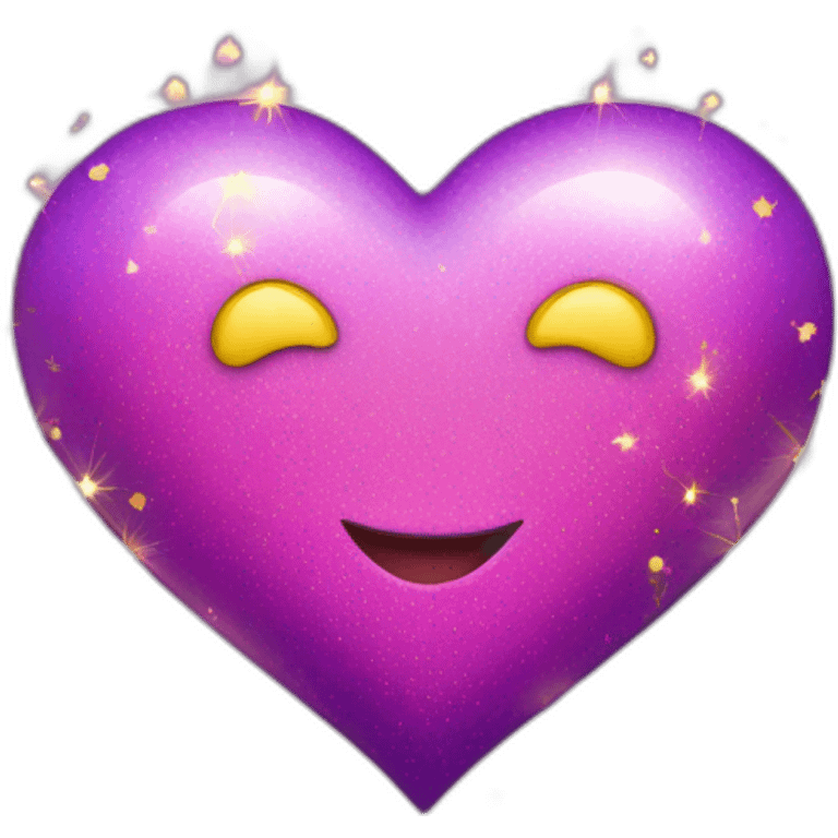 pink-and-purple-heart-with-yellow-sparkles emoji