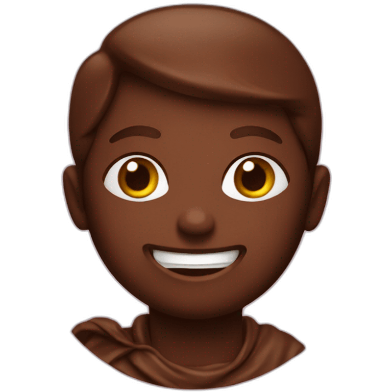 une personne qui mange du chocolat emoji