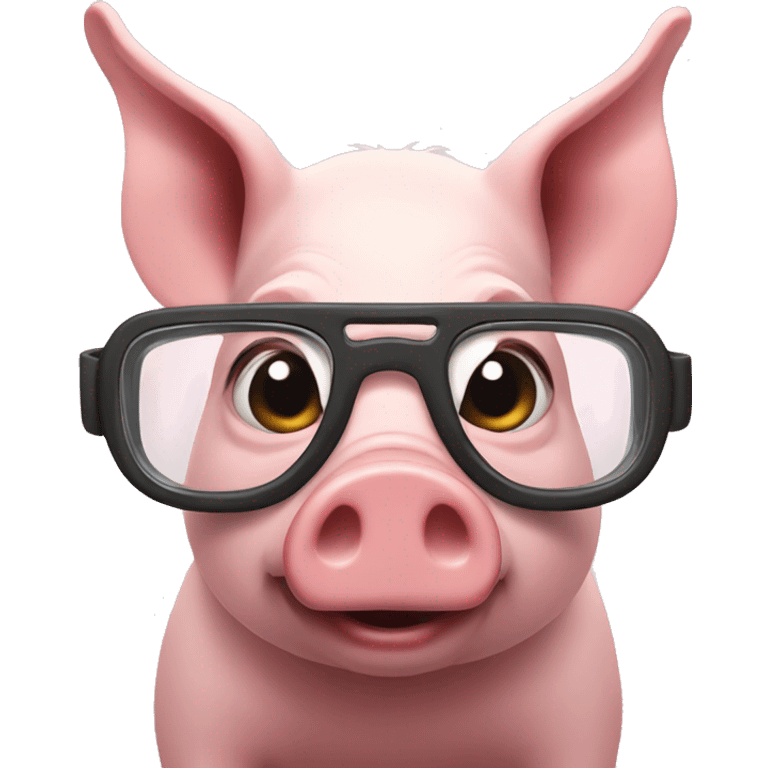 pig with googles emoji