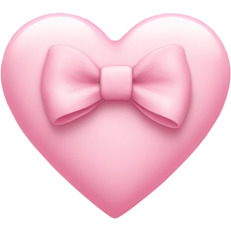 light pink heart with bow emoji