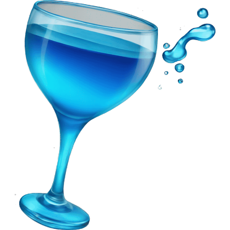 Blue drink emoji