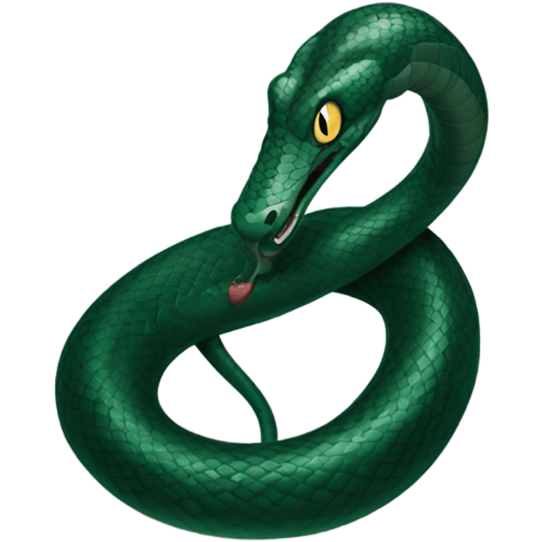 dark green snake Slytherin emoji