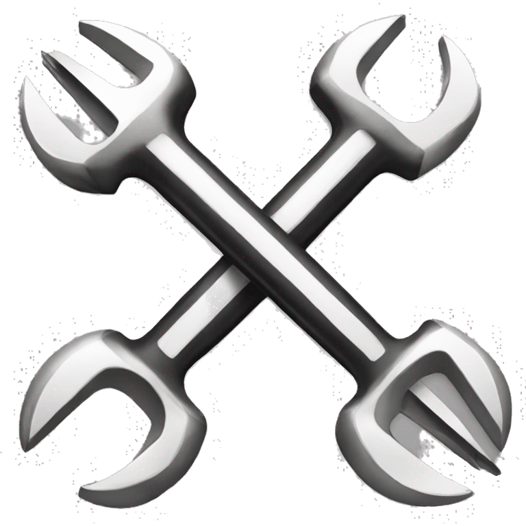 crossed tools black and white emoji