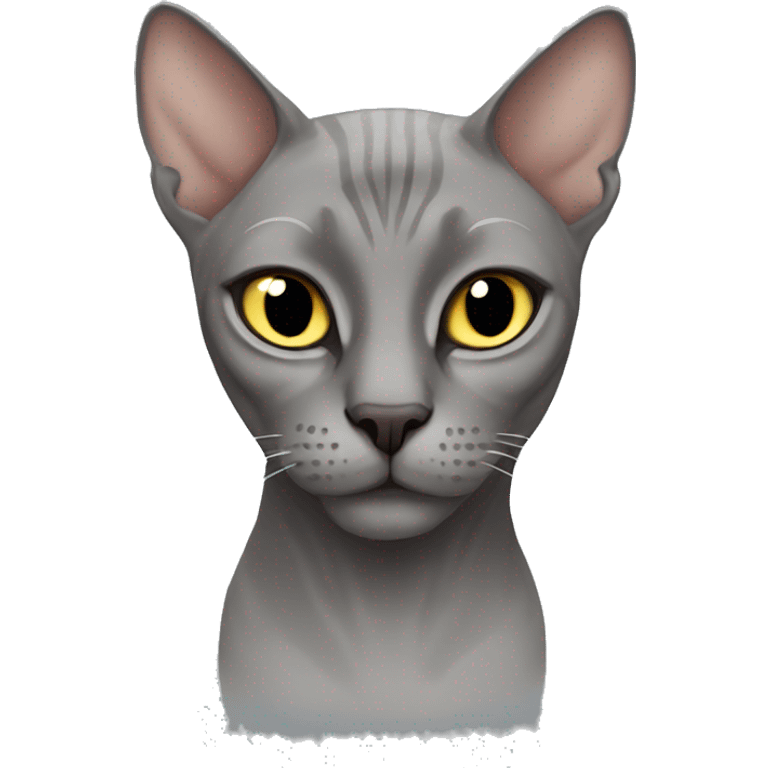 my grey cat sphinx emoji