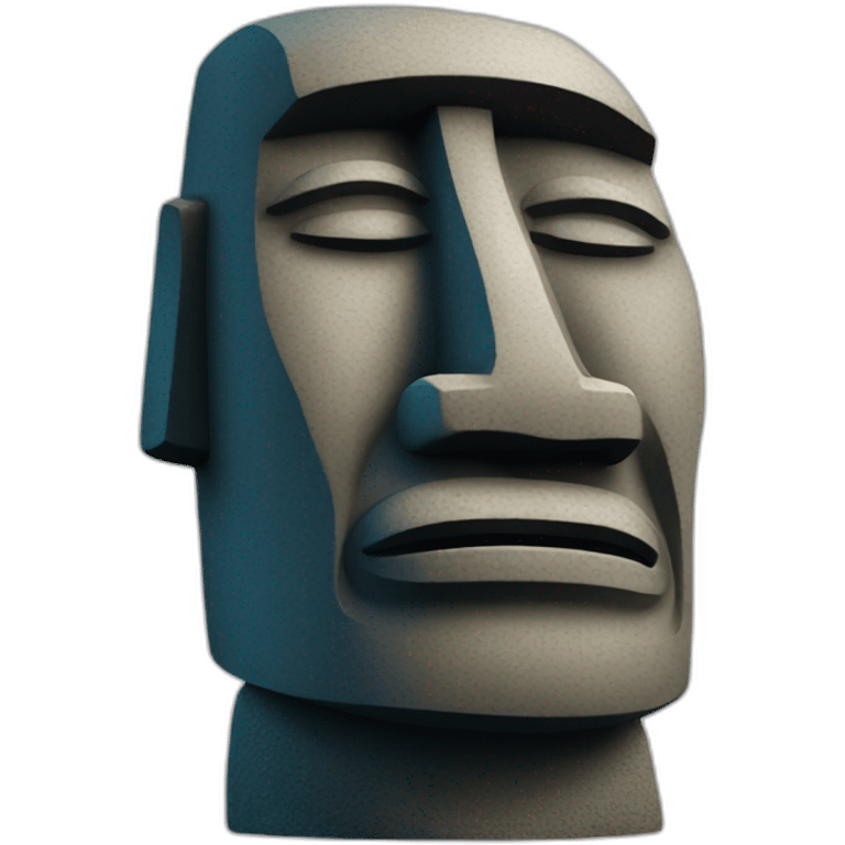 sleeping-moai-statue emoji