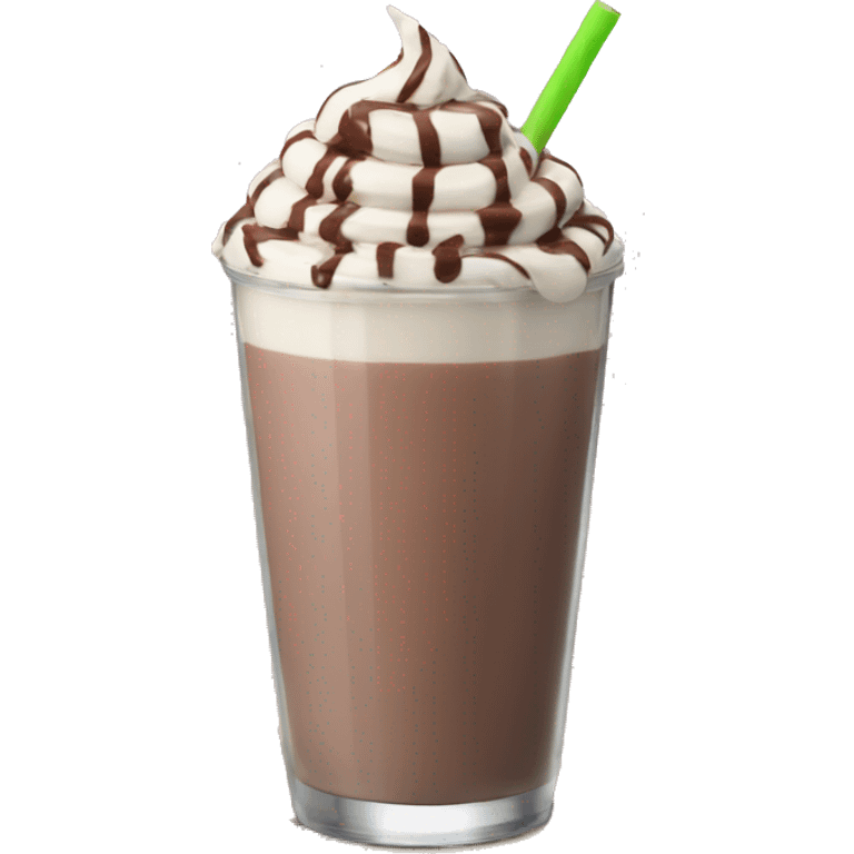 Chocolate milkshake  emoji