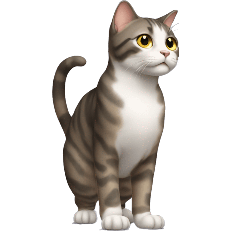 cat standing up emoji