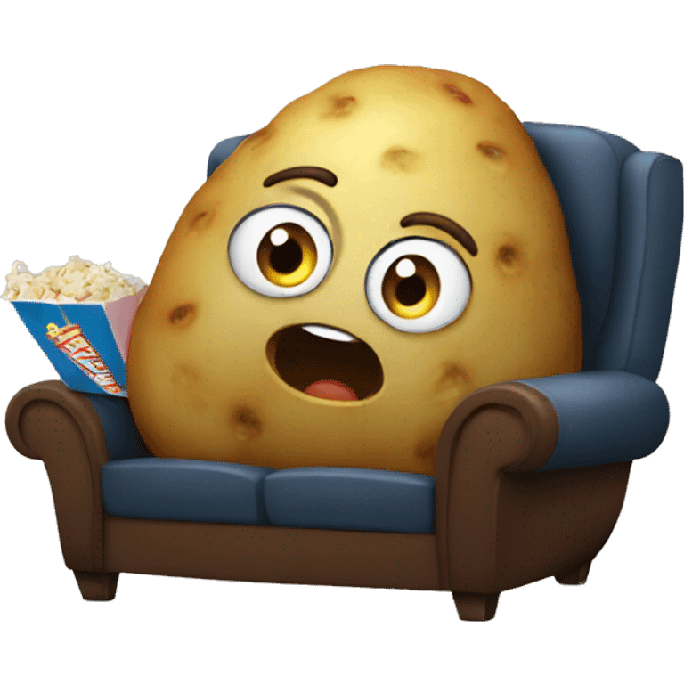 potato watching a movie  emoji