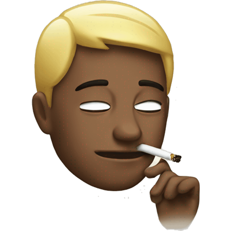 Emoji smoking doing peace  emoji