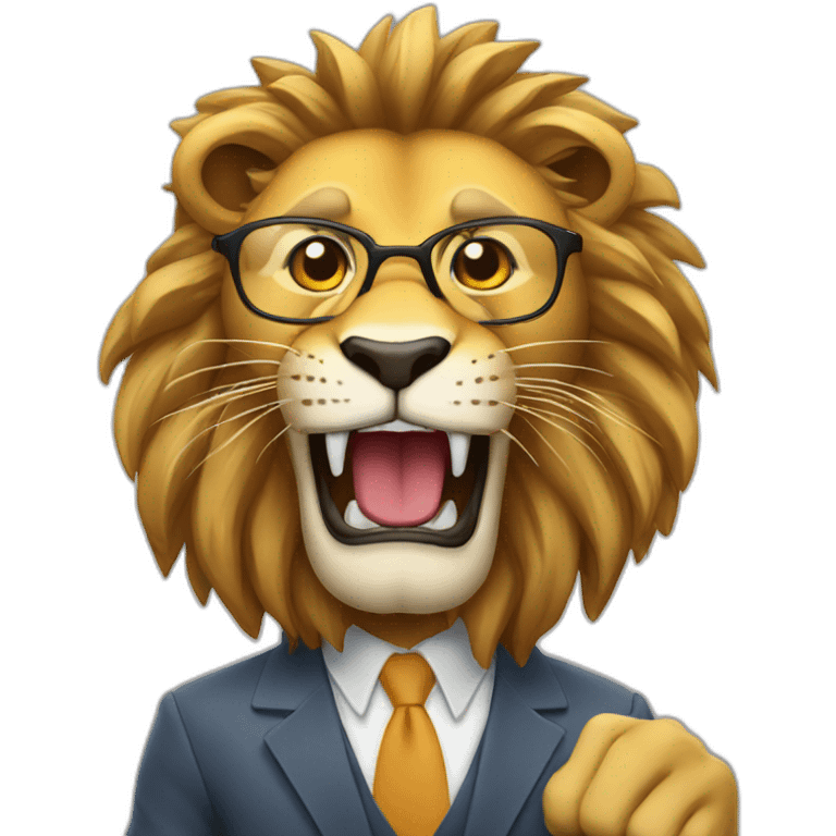 motivation coach lion emoji