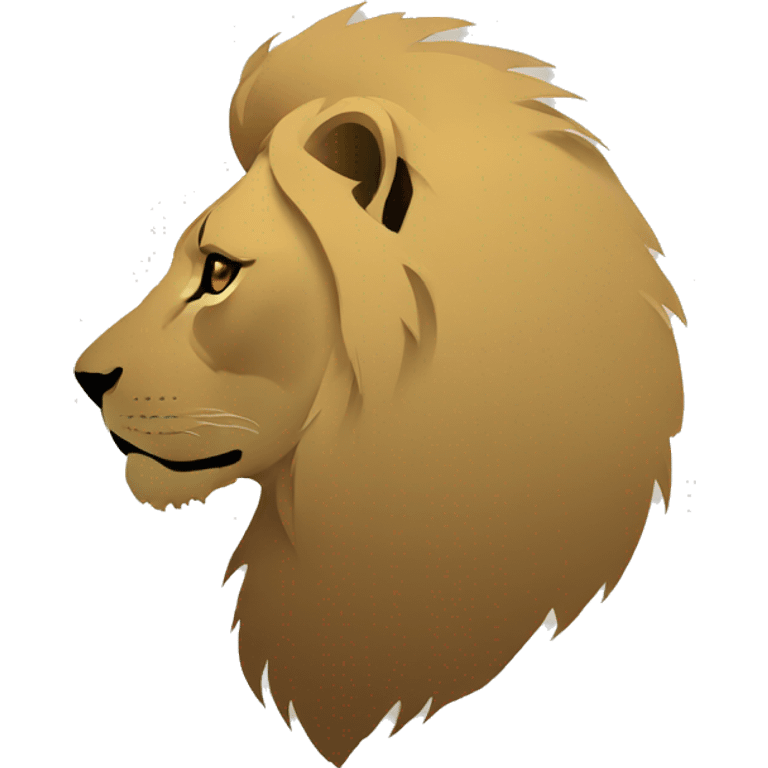 Lion silhouette emoji