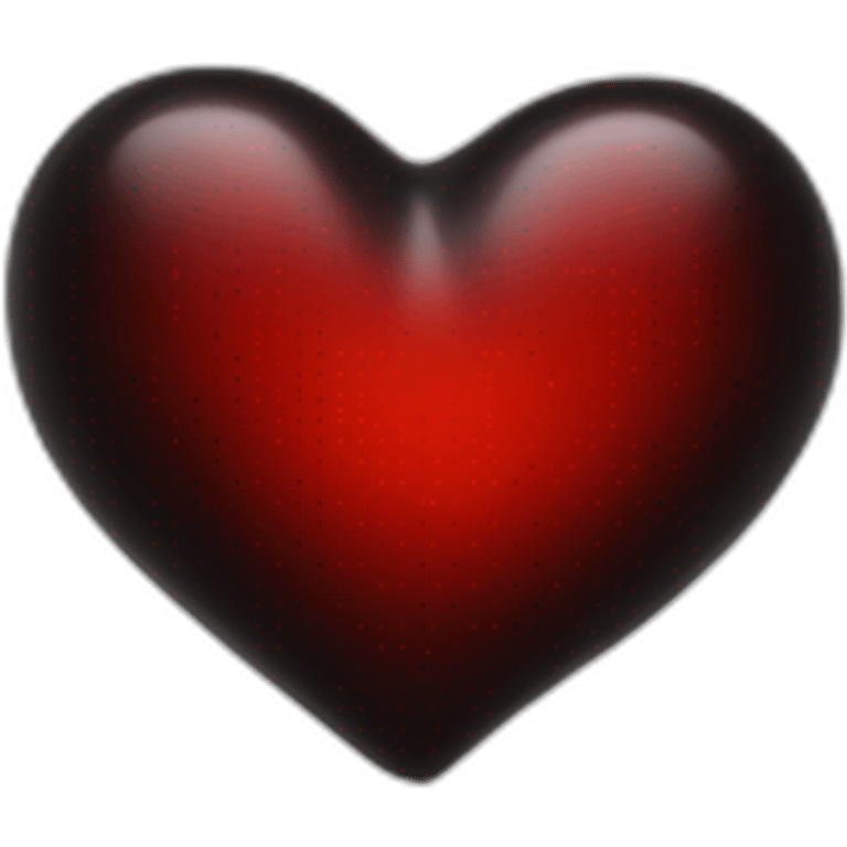 black red real Heart emoji