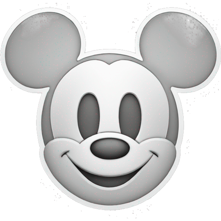 mickey mouse outline emoji