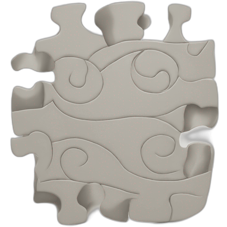 jigsaw, spiral emoji