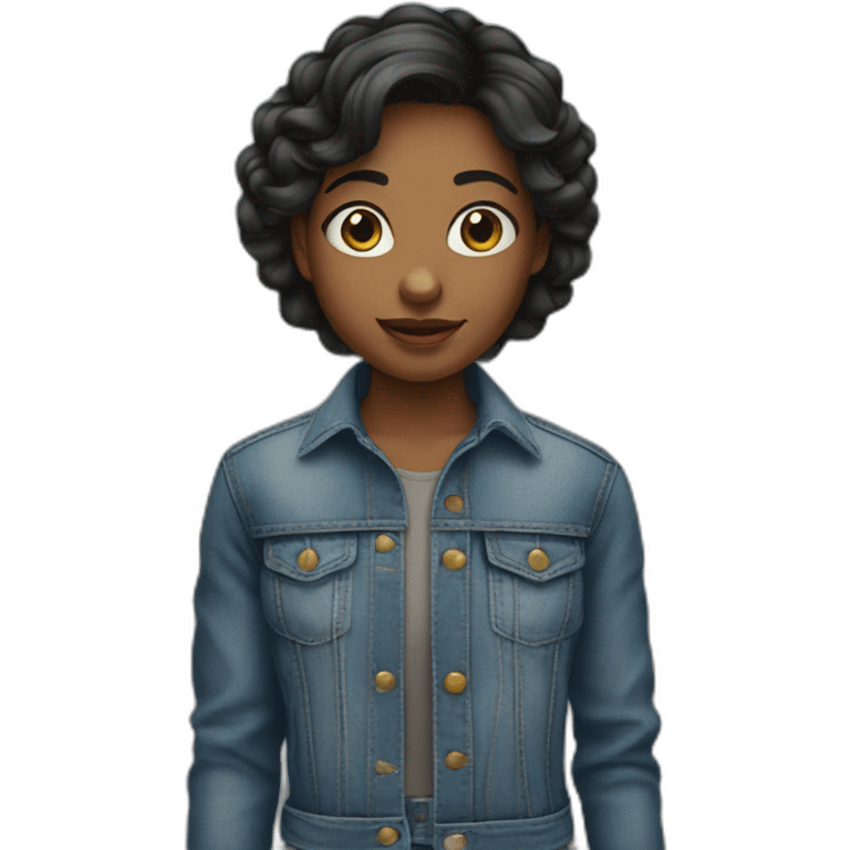 fille en jean emoji