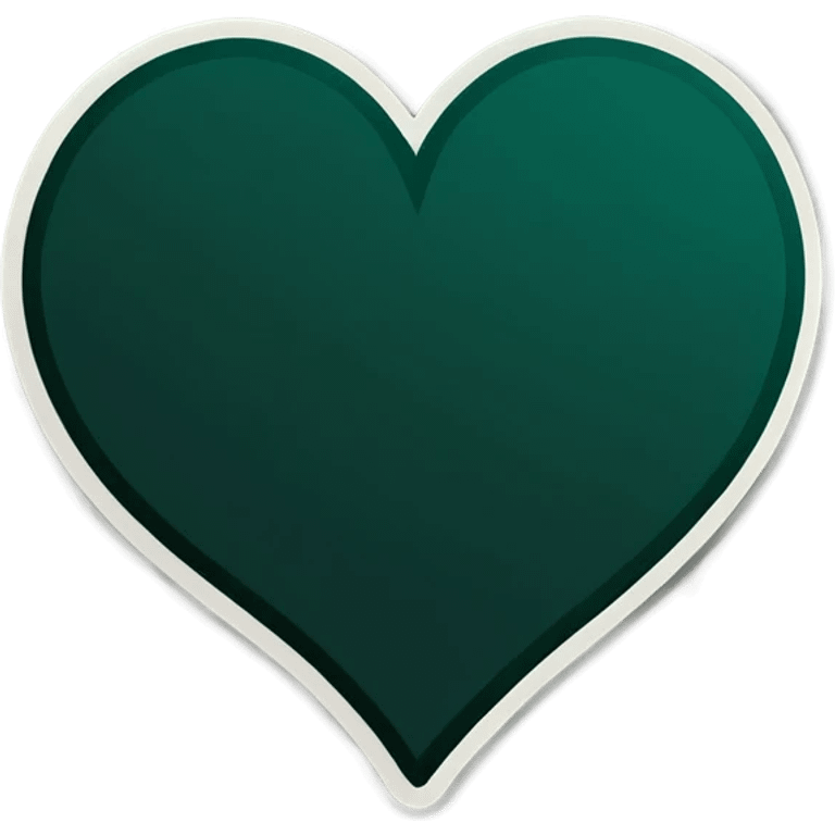 dark green heart emoji